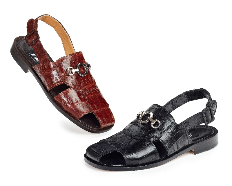 Mauri 1880 Marzio Baby Crocodile Sandals