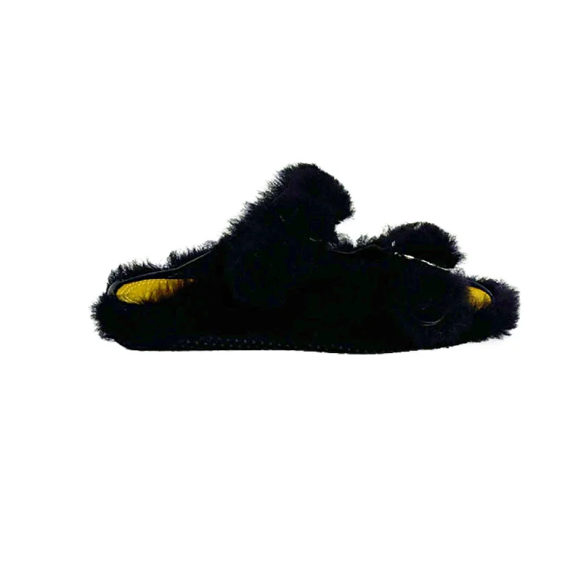 KKB Lewiston Exersole® ESQ™ Sandal Slipper: Black Shearling