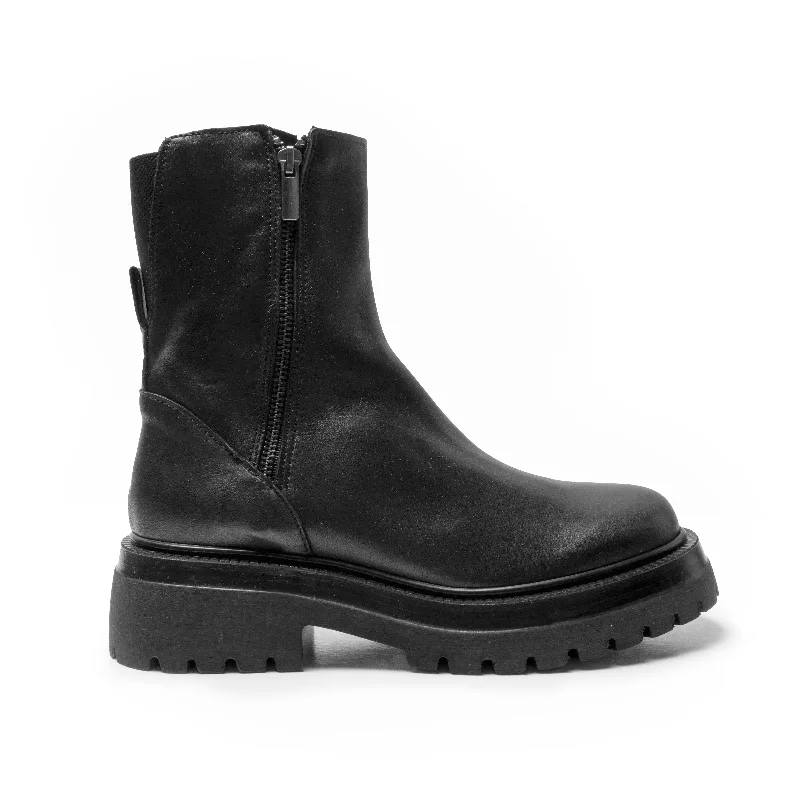 comfortable boots with wide fit-BUNNY COMBAT BOOT