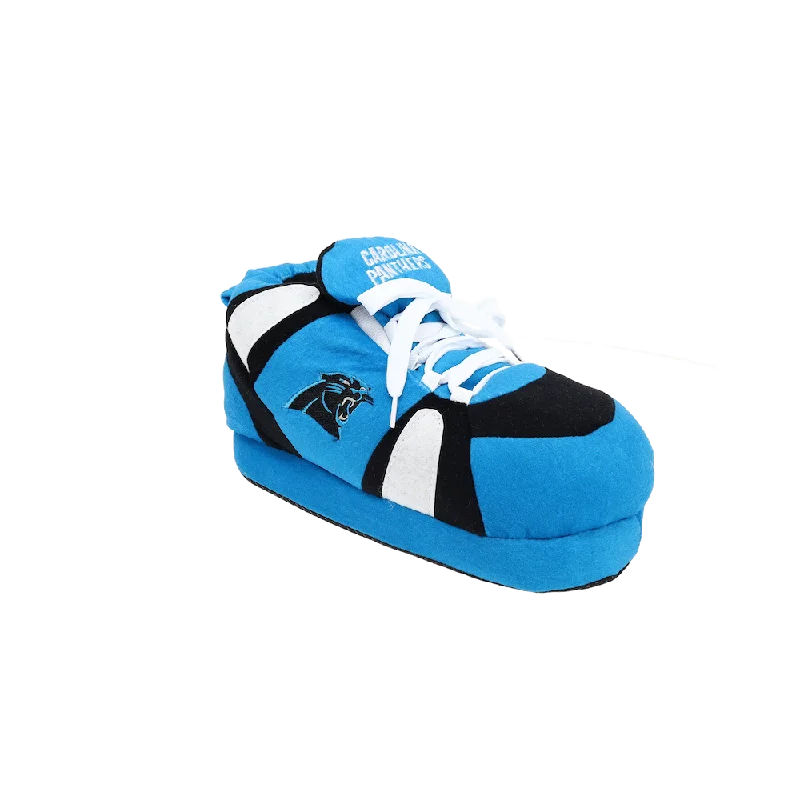 Slippers with chic soles-Carolina Panthers Slippers