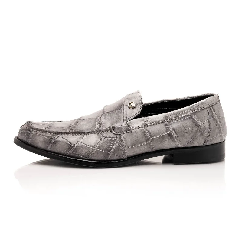 loafers for fashionable business outfits-Mauri Chapel 1028 Men's Shoes Exotic Alligator Slip-on Loafers (MA5641)