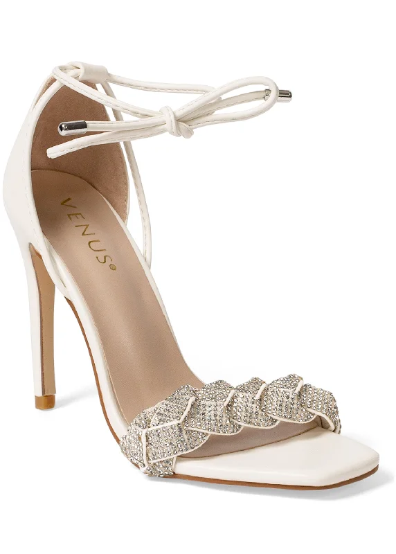 Wes Strap Heel Sandals - White