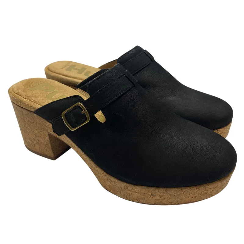 charm high heels support-Shoes Heels Block By Hush Puppies In Black, Size: 11