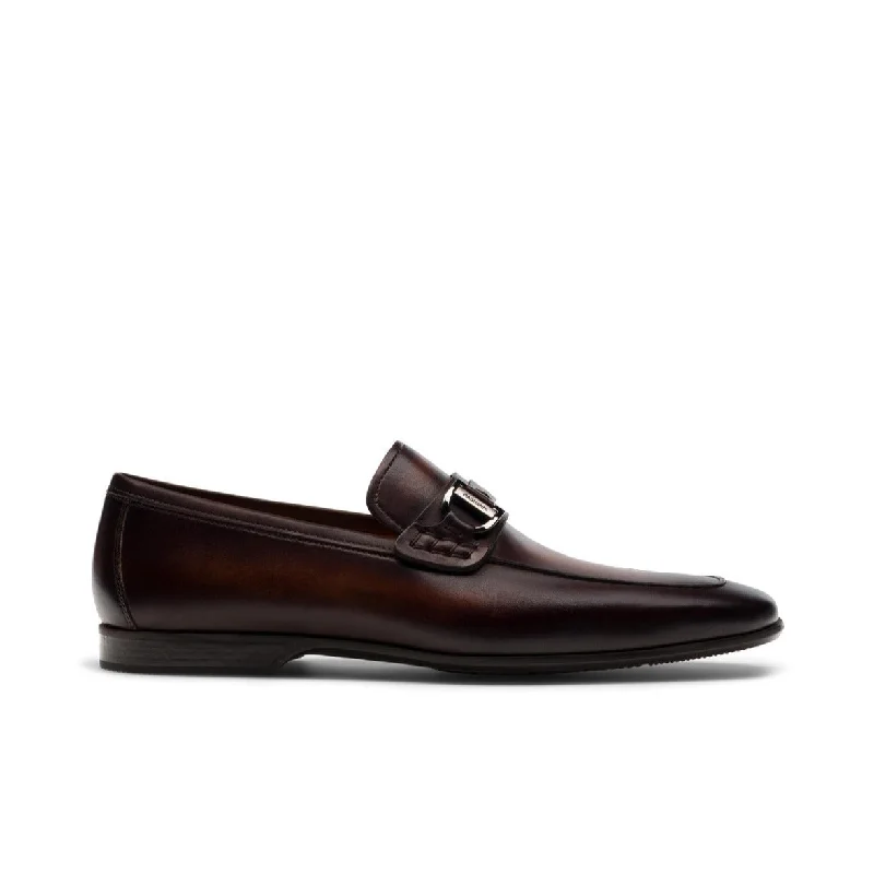 comfortable loafers for casual outfits-Magnanni 24379 Raso Men's Shoes Brown Calf-Skin Leather Slip-On Penny Loafers (MAGS1079)