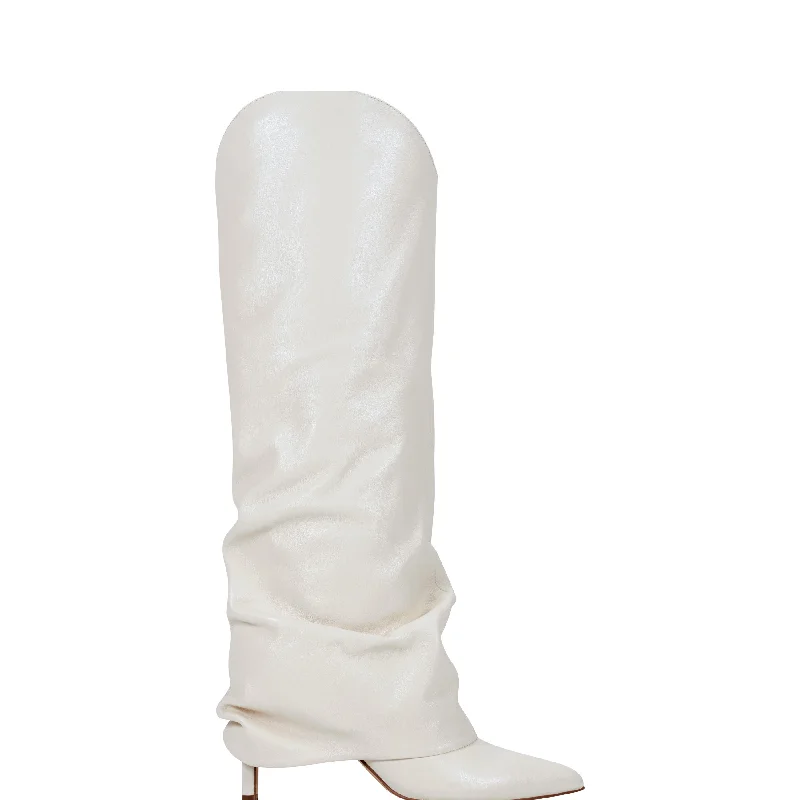 boots for icy conditions-Nairine Foldover Dress Boot