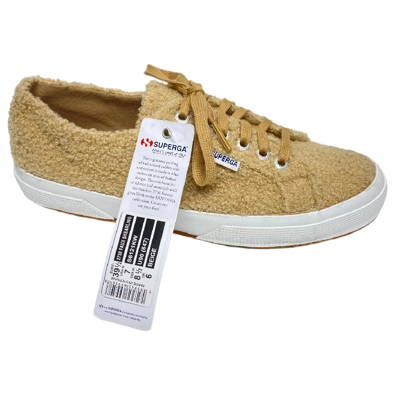 white athletic shoes bright-Shoes Sneakers By Superga In Tan, Size: 7