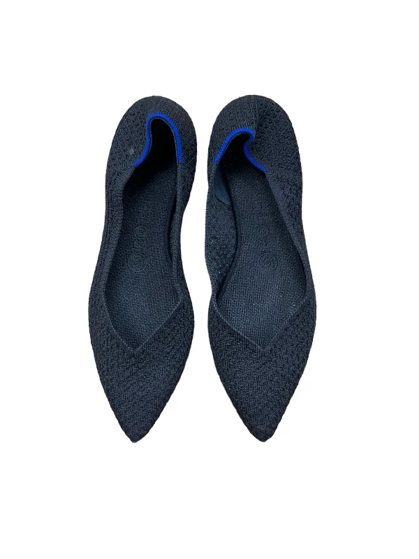 edge flats navy-Black ballet flatsShoes Flats Ballet By Rothys  Size: 7