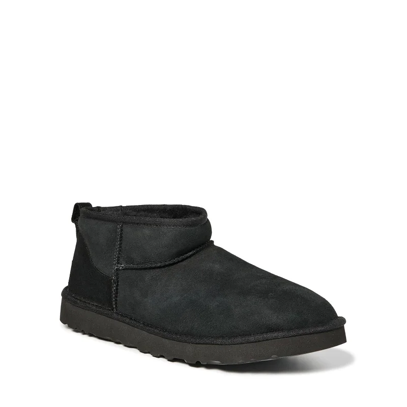 stylish boots with quality stitching-UGG Men's Classic Ultra Mini Boot, Black