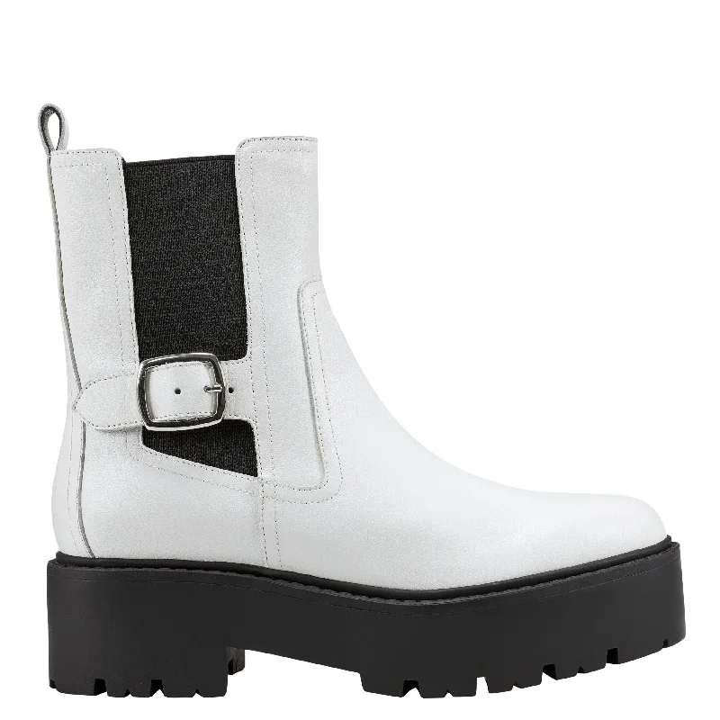 boots with adjustable strap-Dacilla Lug Sole Bootie