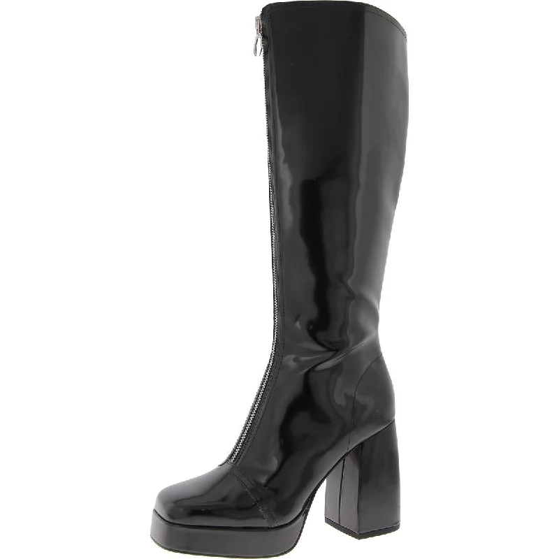 cute boots for women-Katy Perry Womens The Uplift Boot Zip Up Platforms Over-The-Knee Boots