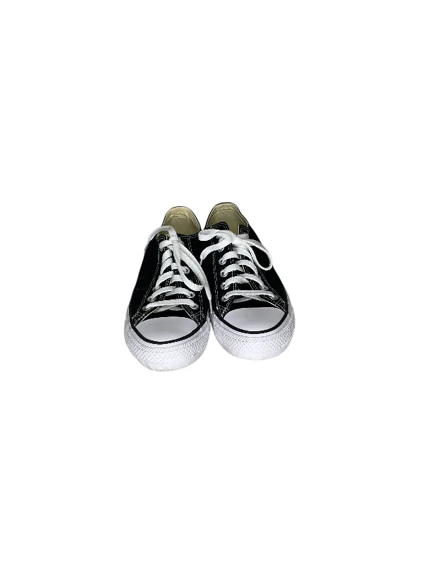 white athletic shoes charm-Shoes Sneakers By Converse In Black, Size: 8