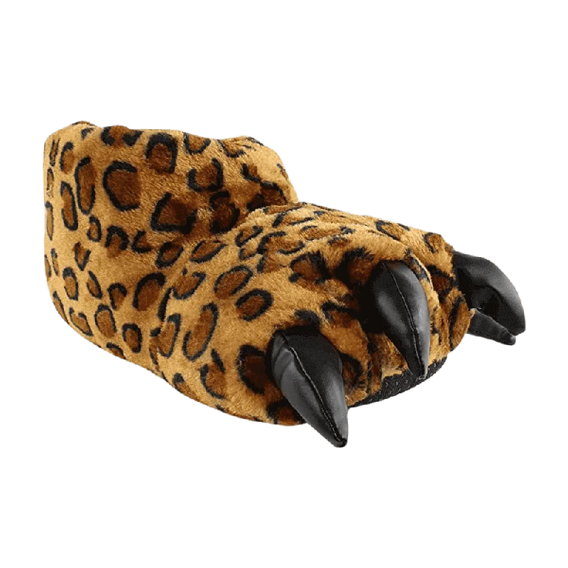 Slippers with sleek padding-Leopard Claw Foot Slippers