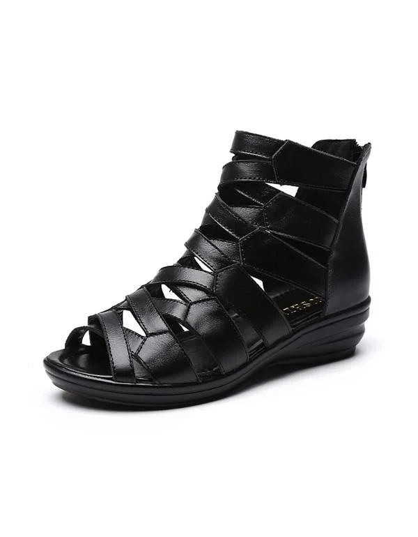 Summer Leather Open-toe Roman Sandals 35-43