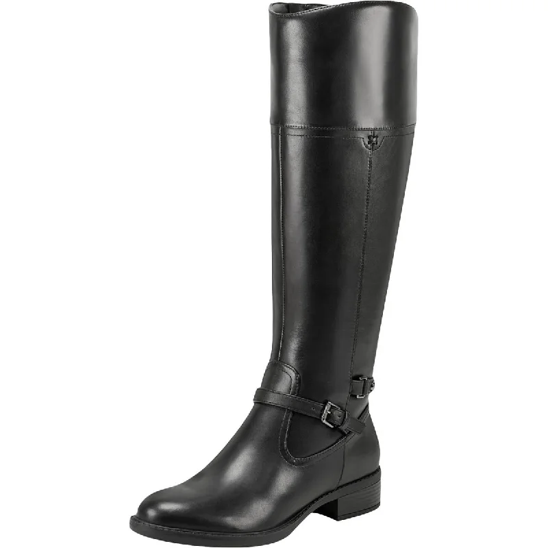 chic knee-high boots-Easy Spirit Womens Leigh Leather Wide Calf Knee-High Boots