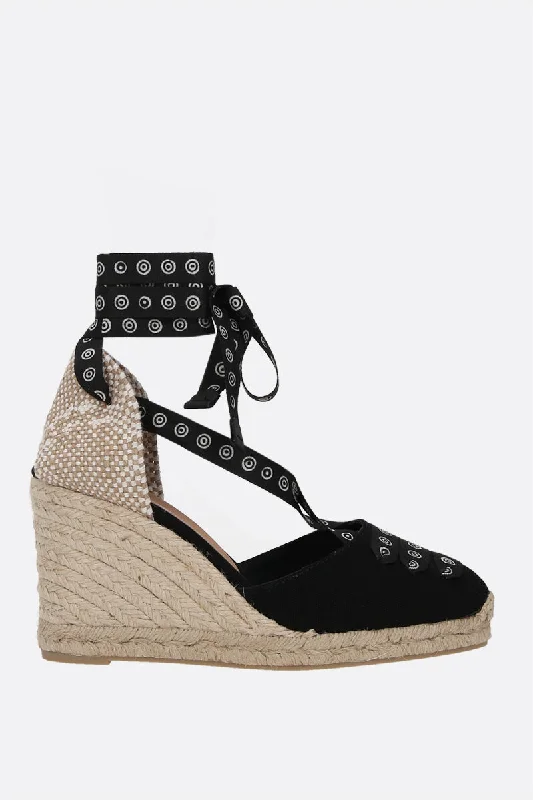 ruby flats for bold-Flats with bow detailCoralia canvas wedge espadrilles