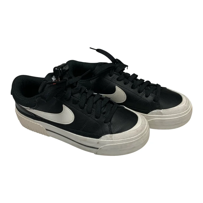 navy athletic shoes cool-Shoes Sneakers By Nike In Black, Size: 6