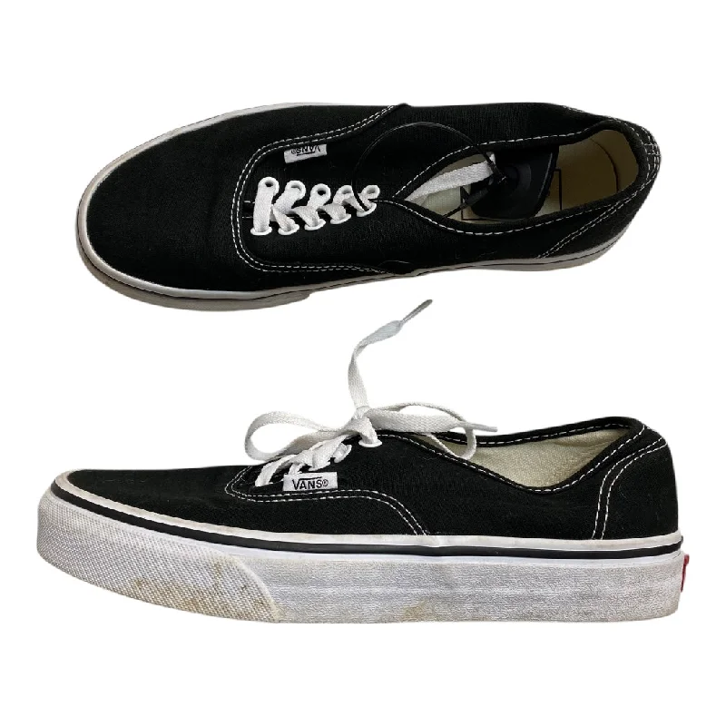 tan athletic shoes edge-Shoes Sneakers By Vans In Black & White, Size: 9