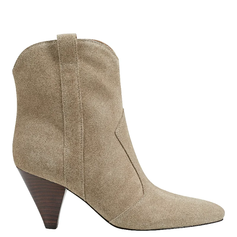 slip-resistant boots for work use-Carissa Heeled Western Bootie