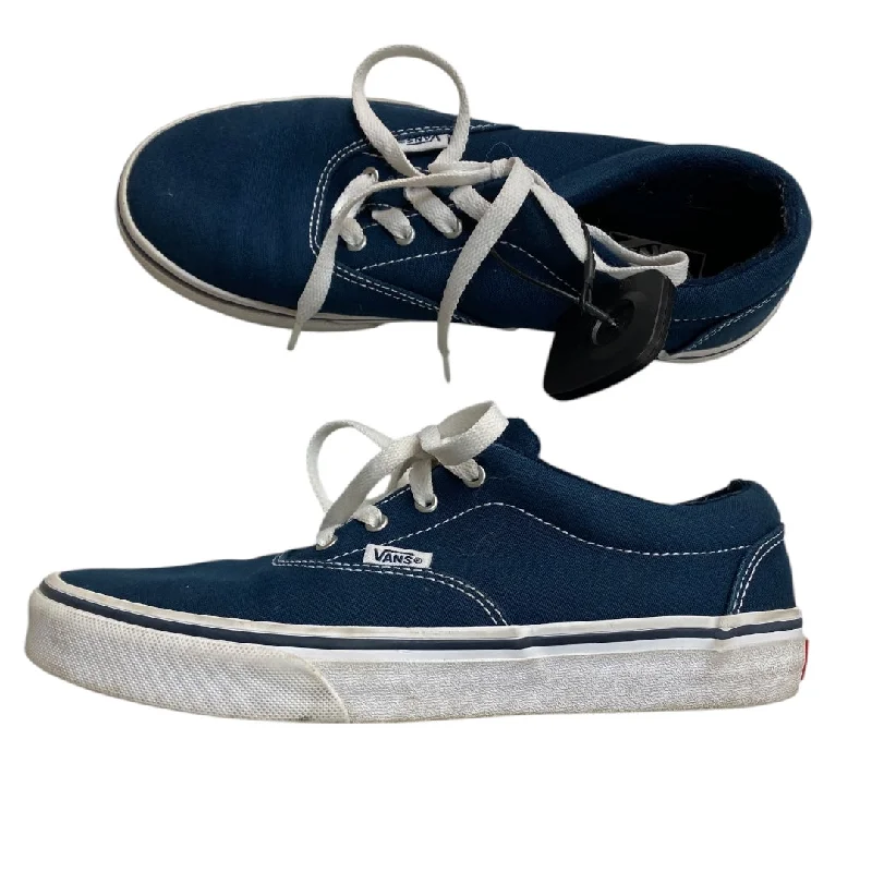 soft athletic shoes charm-Shoes Sneakers By Vans In Blue, Size: 5.5