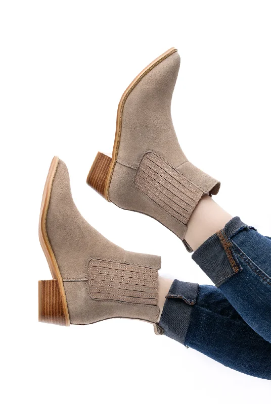 boots with extra comfort for winter-Leonor Suede Ankle Boot in Taupe