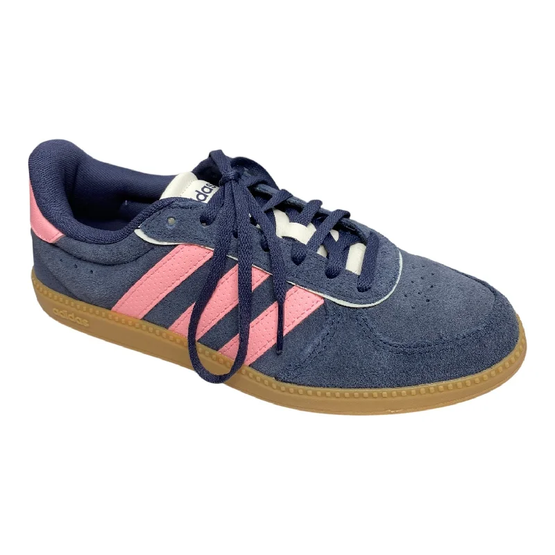 affordable athletic shoes cheap-Shoes Sneakers By Adidas In Navy, Size: 8