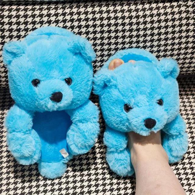 sky blue slippers