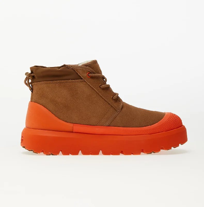 boots for outdoor hiking in winter-UGG Neumel Weather Hybrid Boot - Men's, Chestnut/Orange