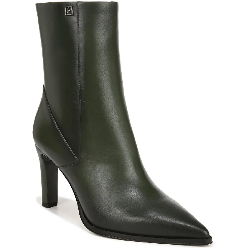 boots for walking through snow-Franco Sarto Womens Appia Leather Mid-Calf Boots