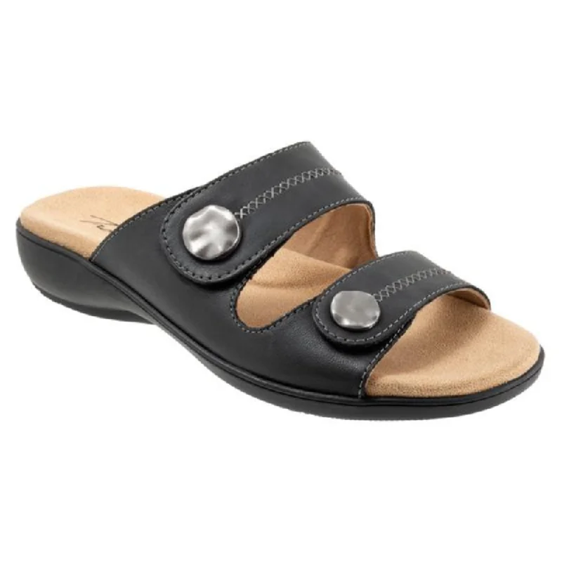 Trotters Ruthie Stitch Black Sandal (Women's)