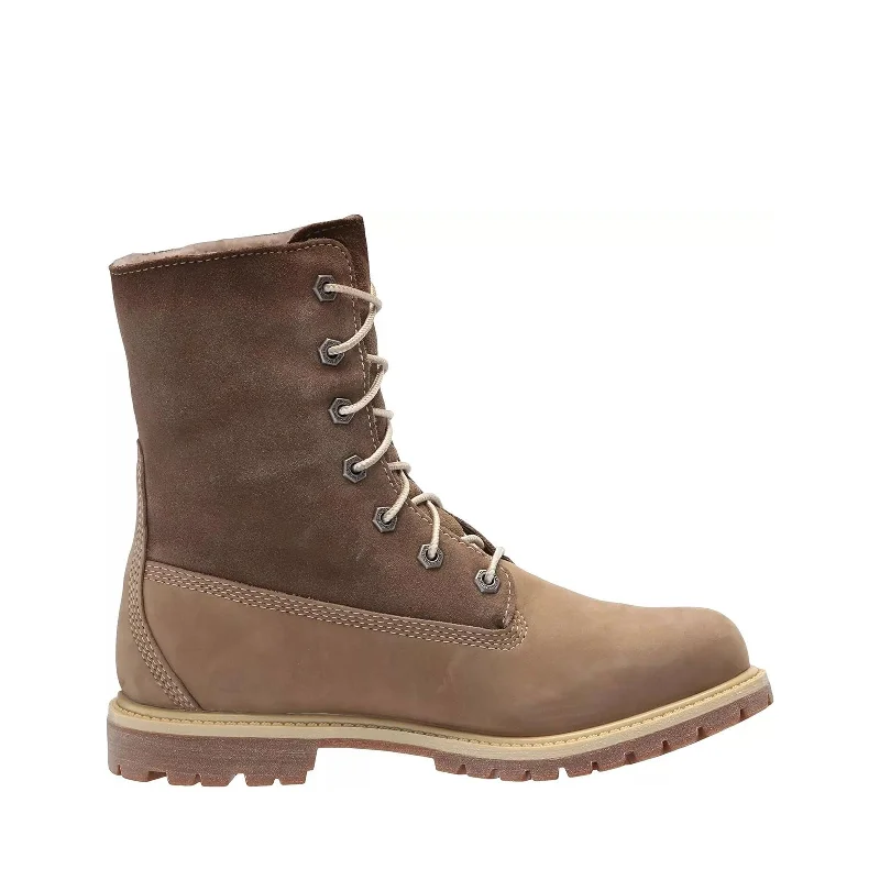 boots with ankle protection-Timberland Women's Authentic Mid Warm Lined Waterproof Boot, Taupe-New 2024