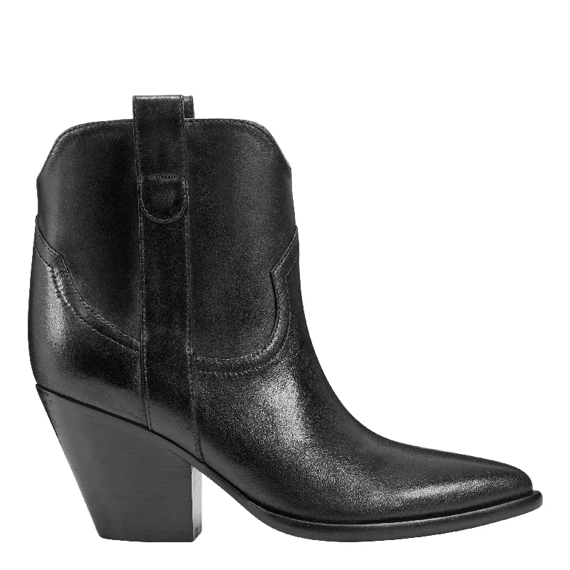 slip-resistant snow boots-Marlie Western Bootie