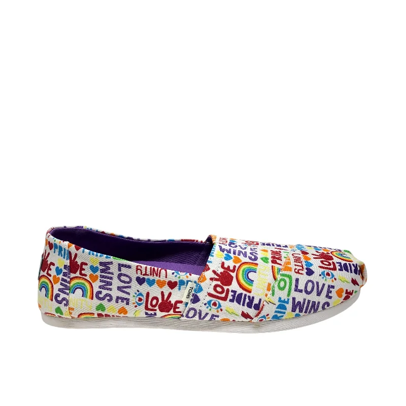 athletic shoes for training-Shoes Sneakers By Toms In Multi-colored, Size: 10