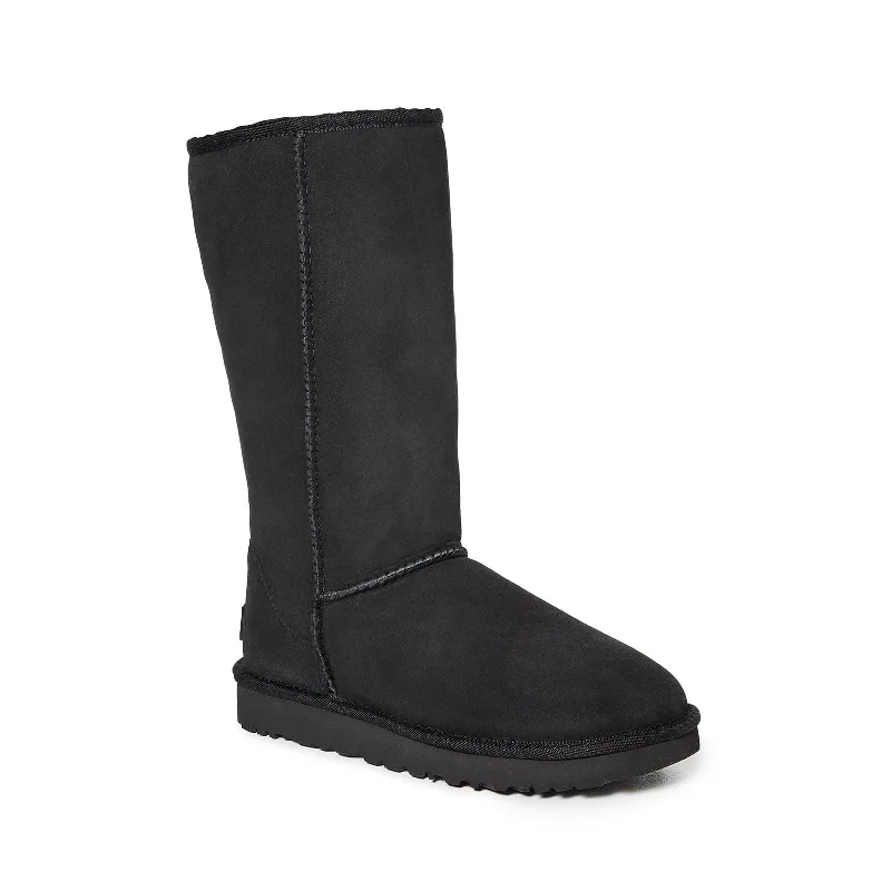 hiking boots with toe protection-Women's Shoes UGG CLASSIC TALL II Slip On Sheepskin Boots 1016224 BLACK