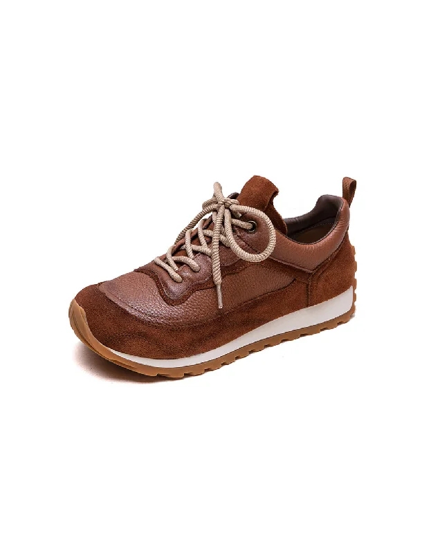 lightweight athletic shoes agility-Winter Autumn Comfortable Leather Sneakers with Fur