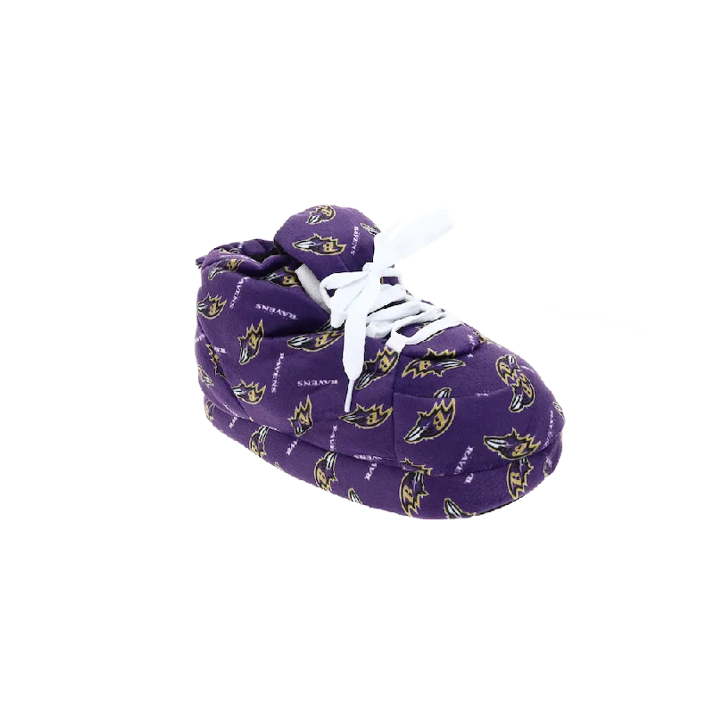 Slippers in deep red-Baltimore Ravens Printed Slippers