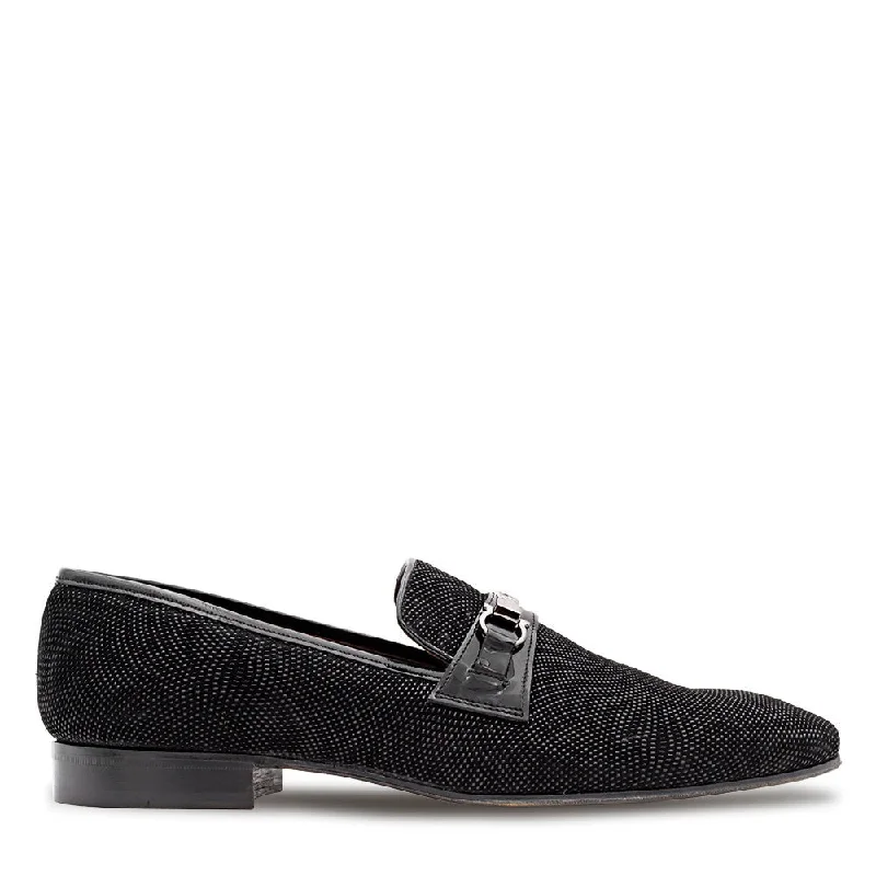 loafers for professional attire-Ambrogio by Mezlan Men's Shoes Glass Suede Leather Slip-On Horsebit Loafers (AMZ1020)