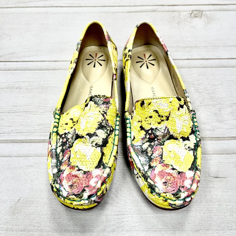 embroidered flats luxury-Rubber sole flatsShoes Flats Moccasin By Isaac Mizrahi Live Qvc  Size: 7