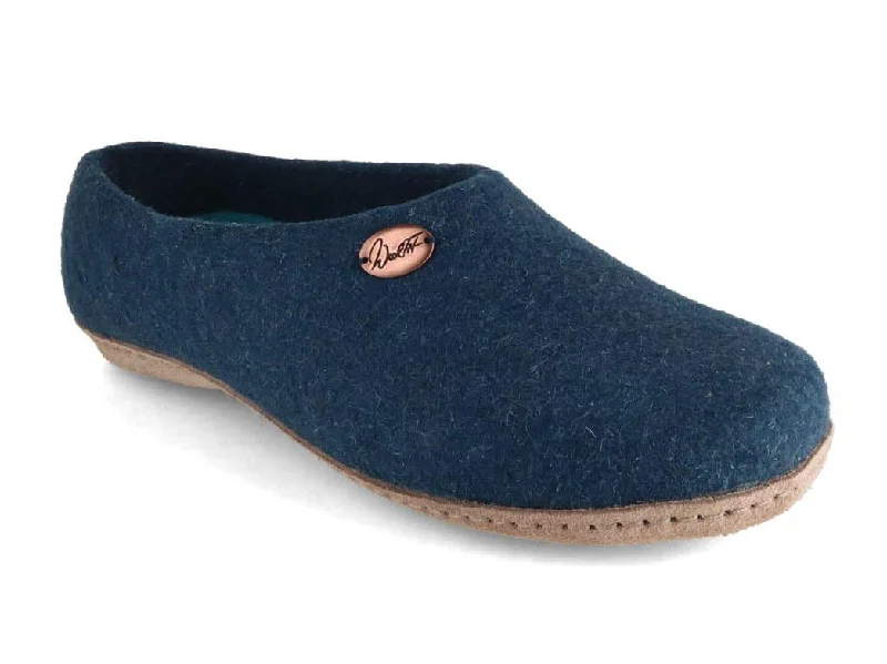 Slippers in light gray-WoolFit® Colorful Felt Slippers with Insoles Classic closed-heel