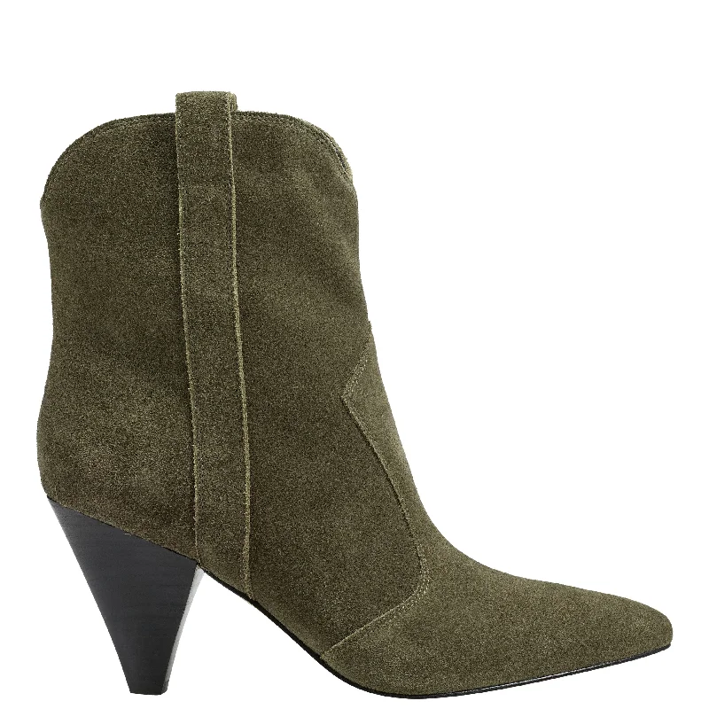 boots with water resistance-Carissa Heeled Western Bootie