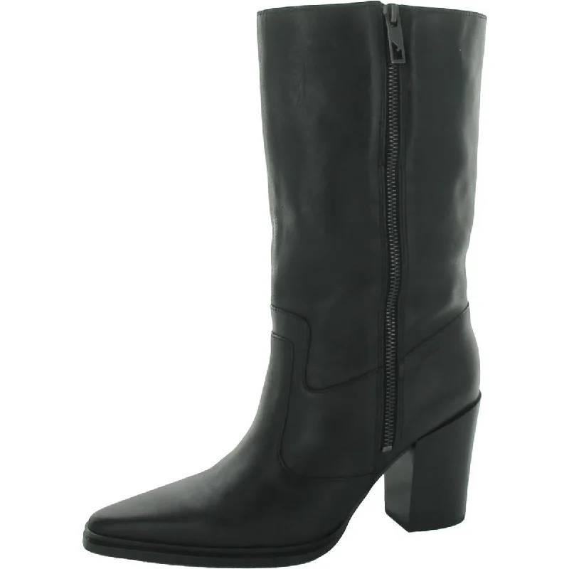 boots for all seasons-Franco Sarto Womens Jaxon Leather Zip Up Cowboy, Western Boots