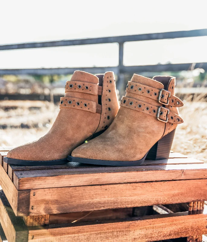 boots for hot weather-Elsa Leather Ankle Boot in Tan