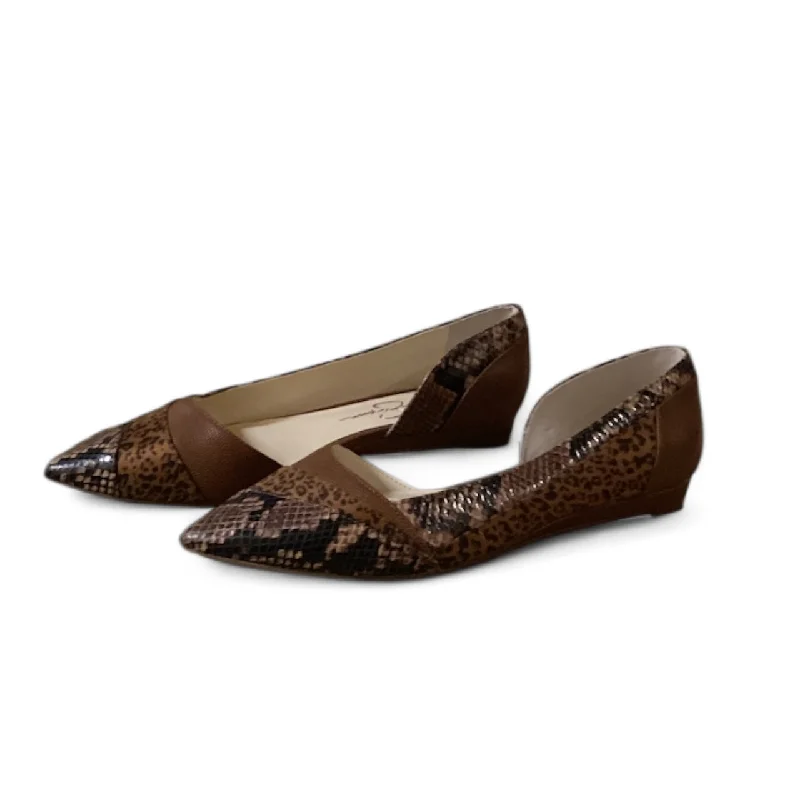 edge flats tan-Limited edition designer flatsShoes Flats By Jessica Simpson In Animal Print, Size: 7.5