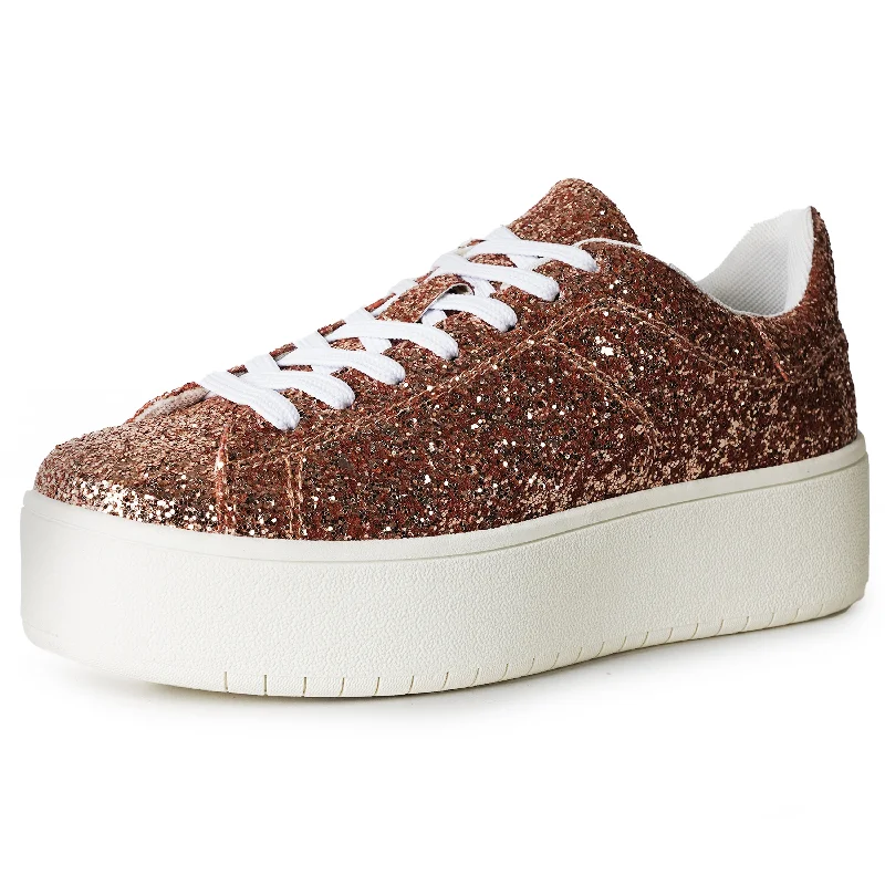 designer athletic shoes posh-Hero | Rose Gold Glitter