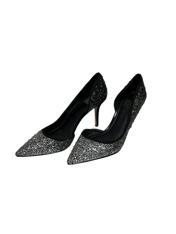 lift high heels cushioned-Shoes Heels Stiletto By White House Black Market In Black & Silver, Size: 6.5