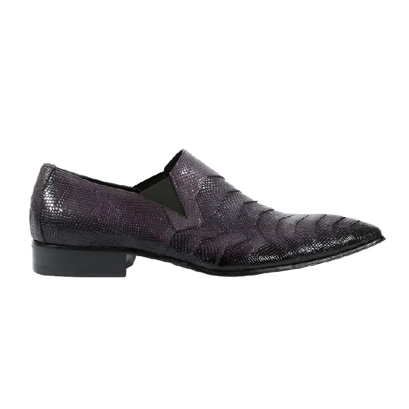 loafers with stylish buckle detailing-Jo Ghost Men's Italian Designer Shoes Reptilis Cenere Loafers(JG5110)